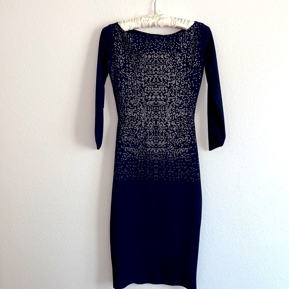 Sz38 La Petite Robe di Chiara Boni Bateau Neckline Knee-Length Dress Sz 2- XS - Picture 9 of 14